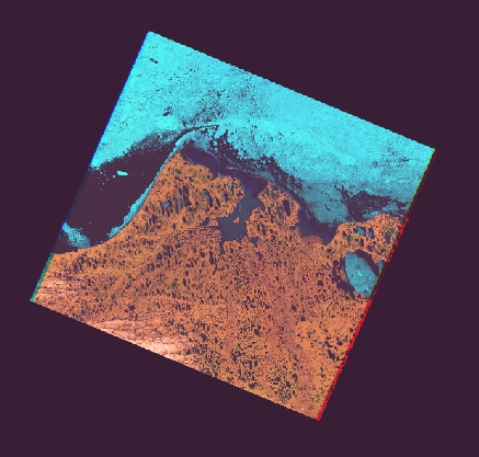 Landsat-7 Image (Enhanced Thematic Mapper Plus), July 14, 2000, Barrow Area, AK, USA